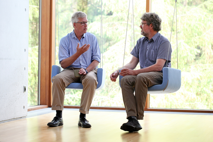 Jørgen Arendt Jensen and Erik V. Thomsen. Photo by Jesper Scheel